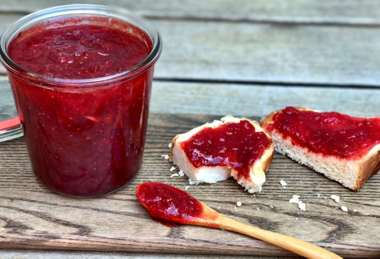 strawberry-orange quick jam