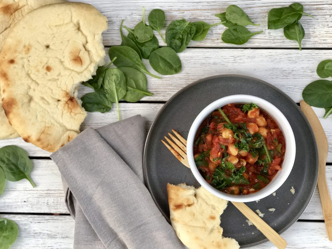 Moroccan Stewed Chickpeas With Spinach Makes The Perfect Winter Meal