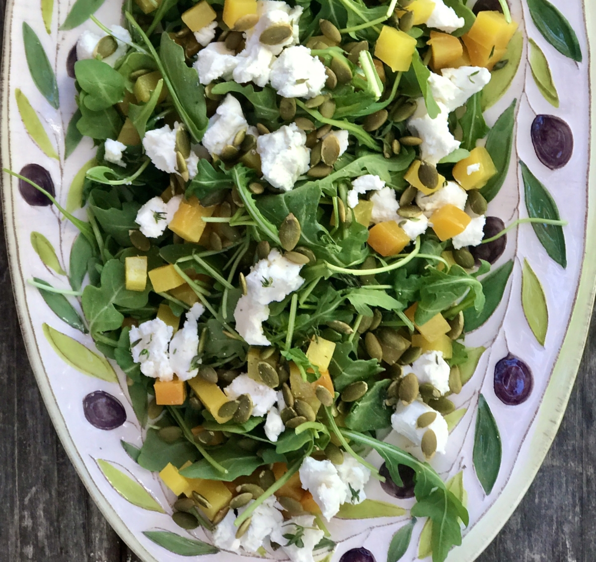 arugula and golden beat salad