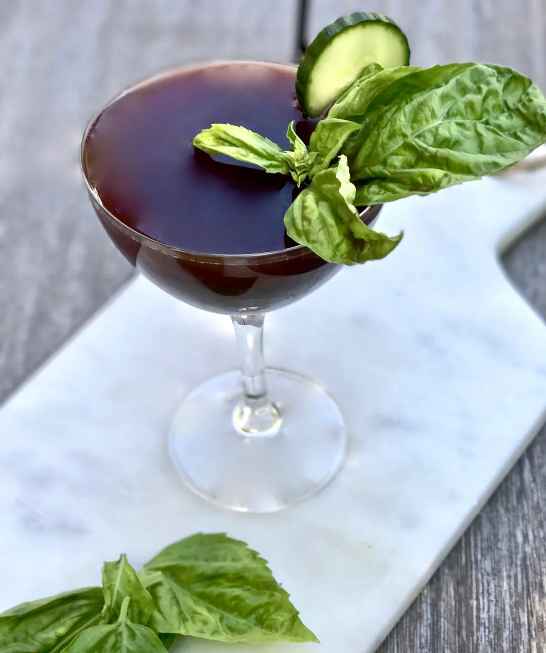 A Lillet Basil Cocktail For Sipping Simmer Sauce