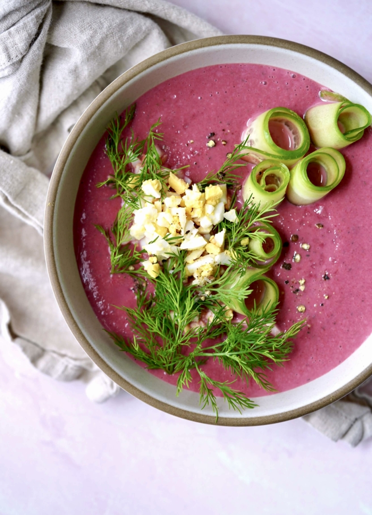 chilled beet soup