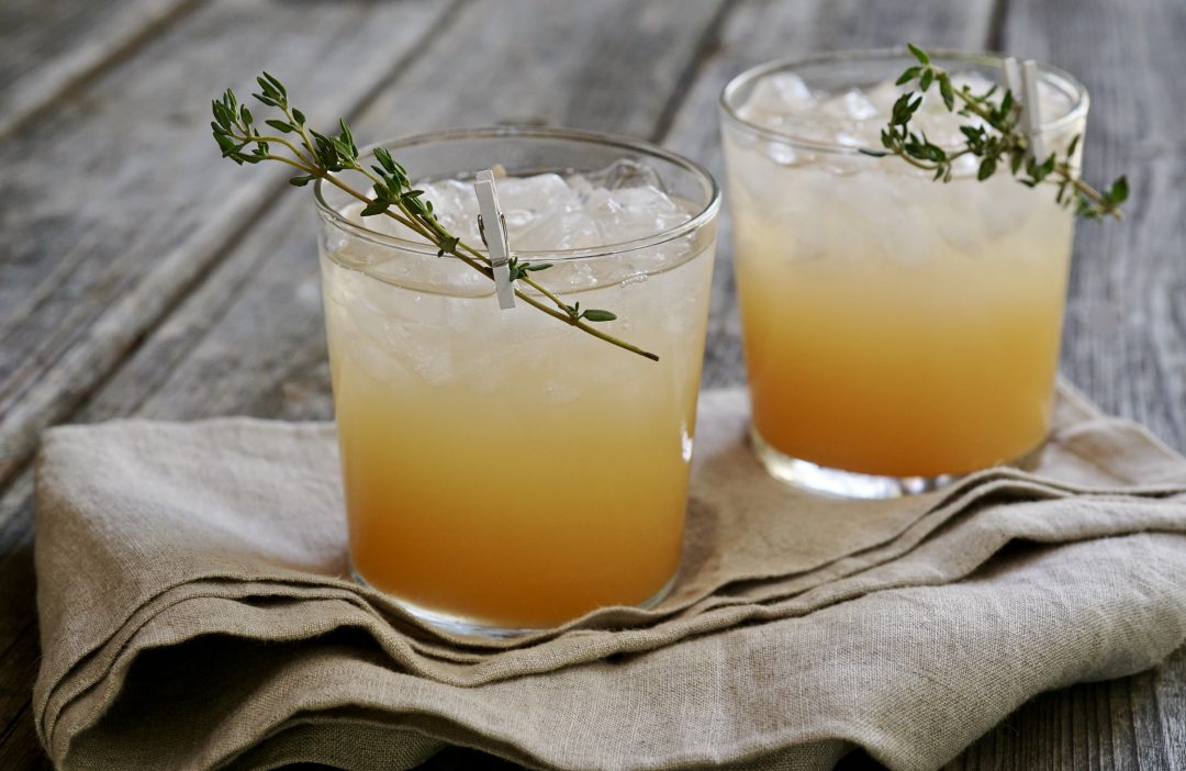 Grapefruit-Thyme Soda Mocktail