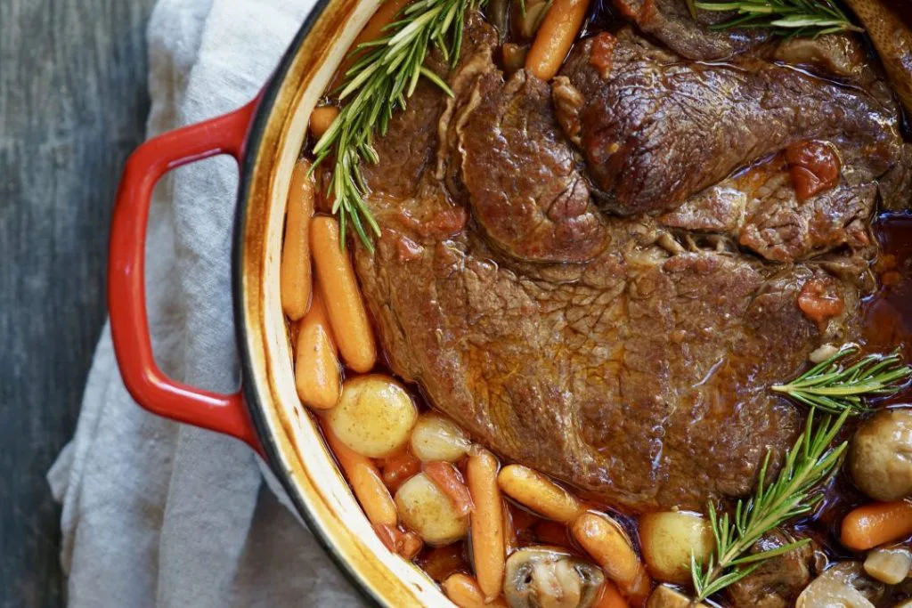 Classic Oven Braised Pot Roast Simmer Sauce