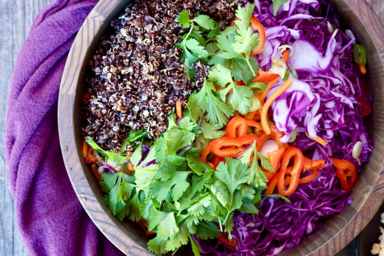 quinoa vegetable slaw