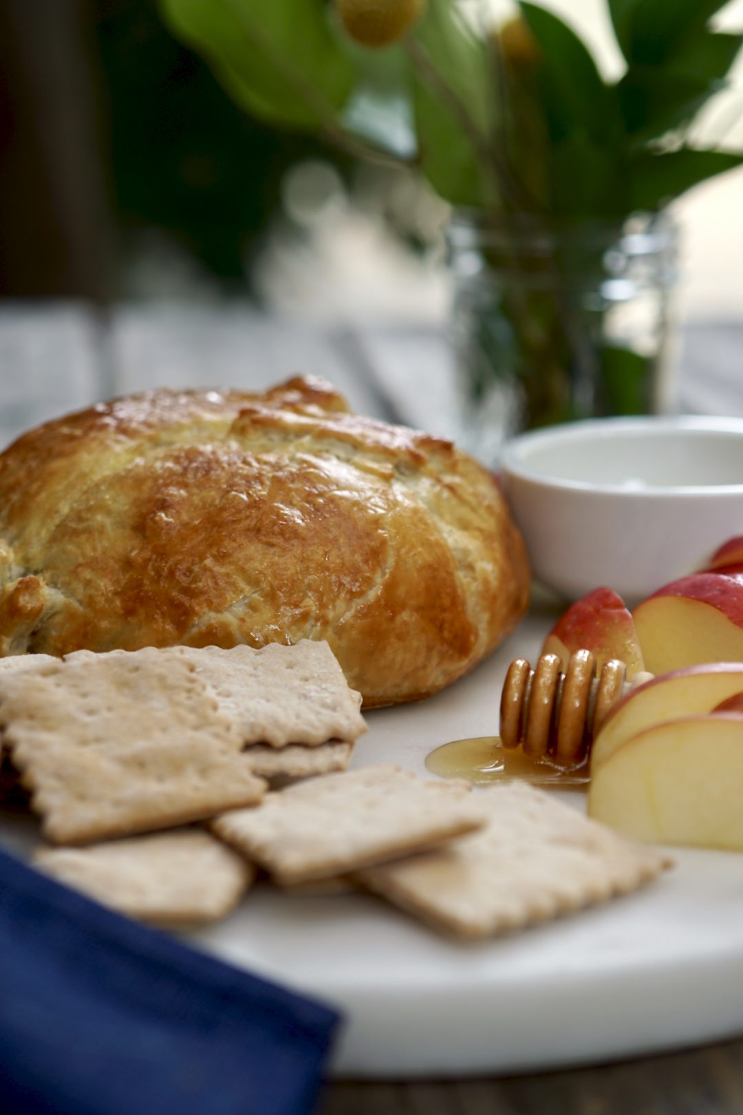 Baked Brie En Croute With Fig And Honey