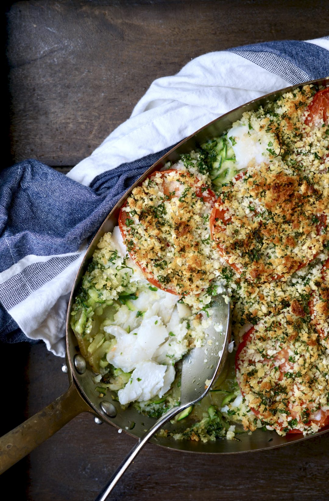 Gratin of Haddock With Zucchini And Tomato – SIMMER + SAUCE