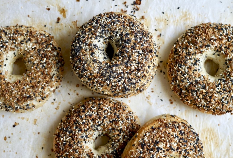 New York Style Everything Bagels - Simmer + Sauce