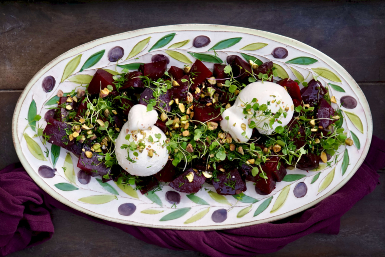 roasted beets with burrata