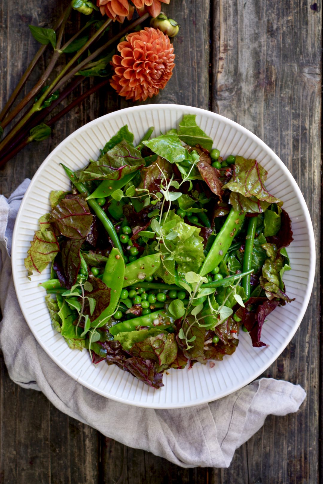 Chard And Green Bean Salad With Mustard Seeds