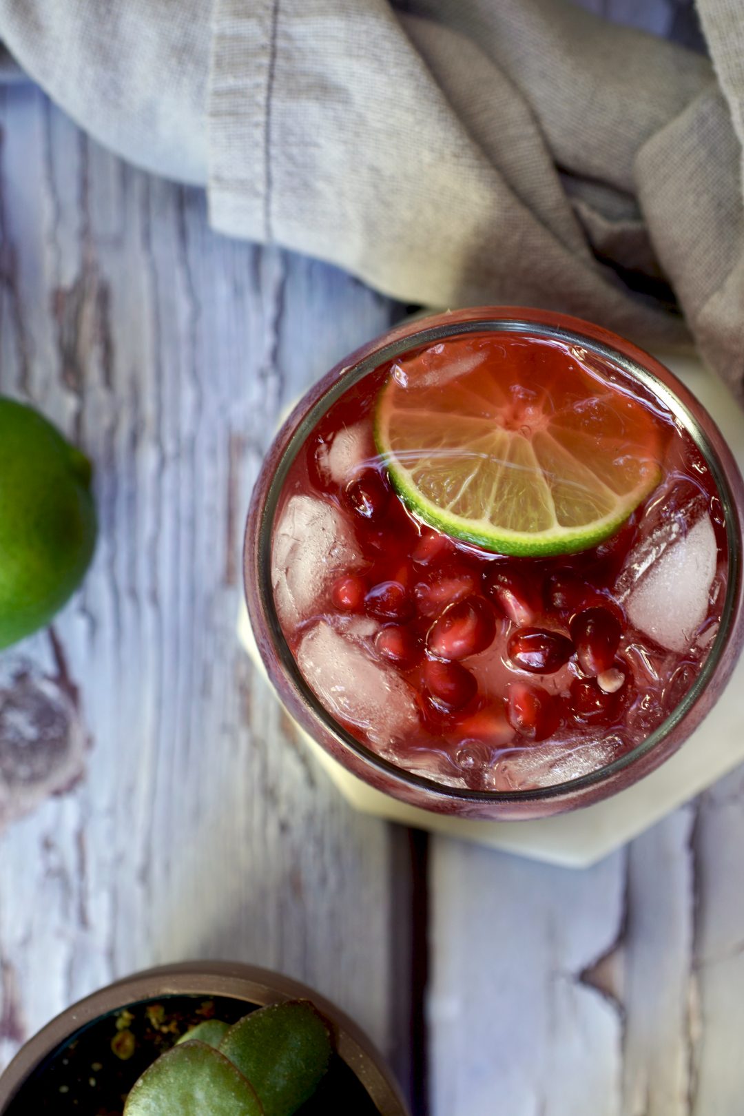 pomegranate-rum punch