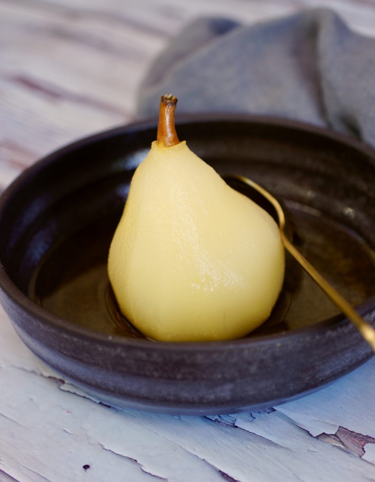 riesling poached pears