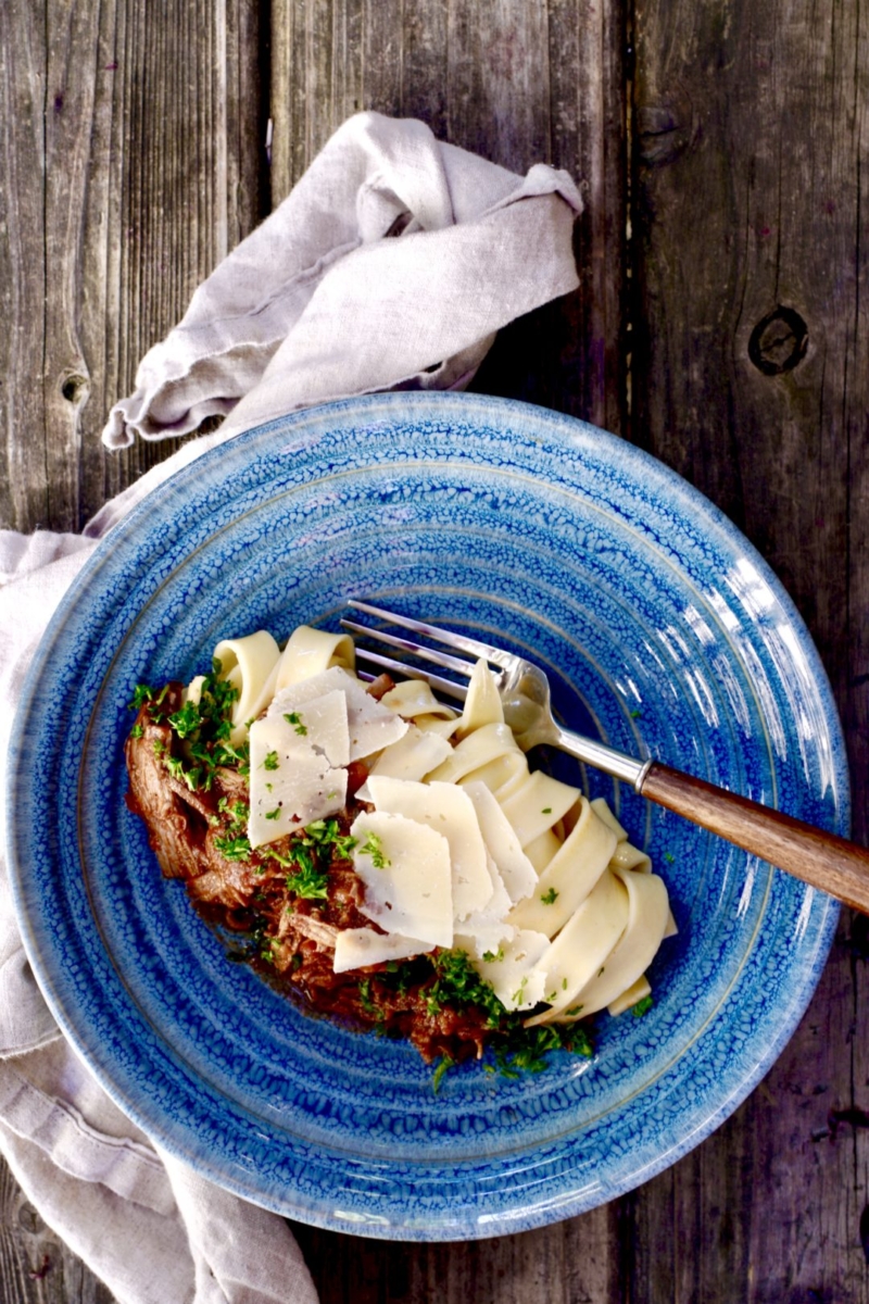beef ragù with pappardelle