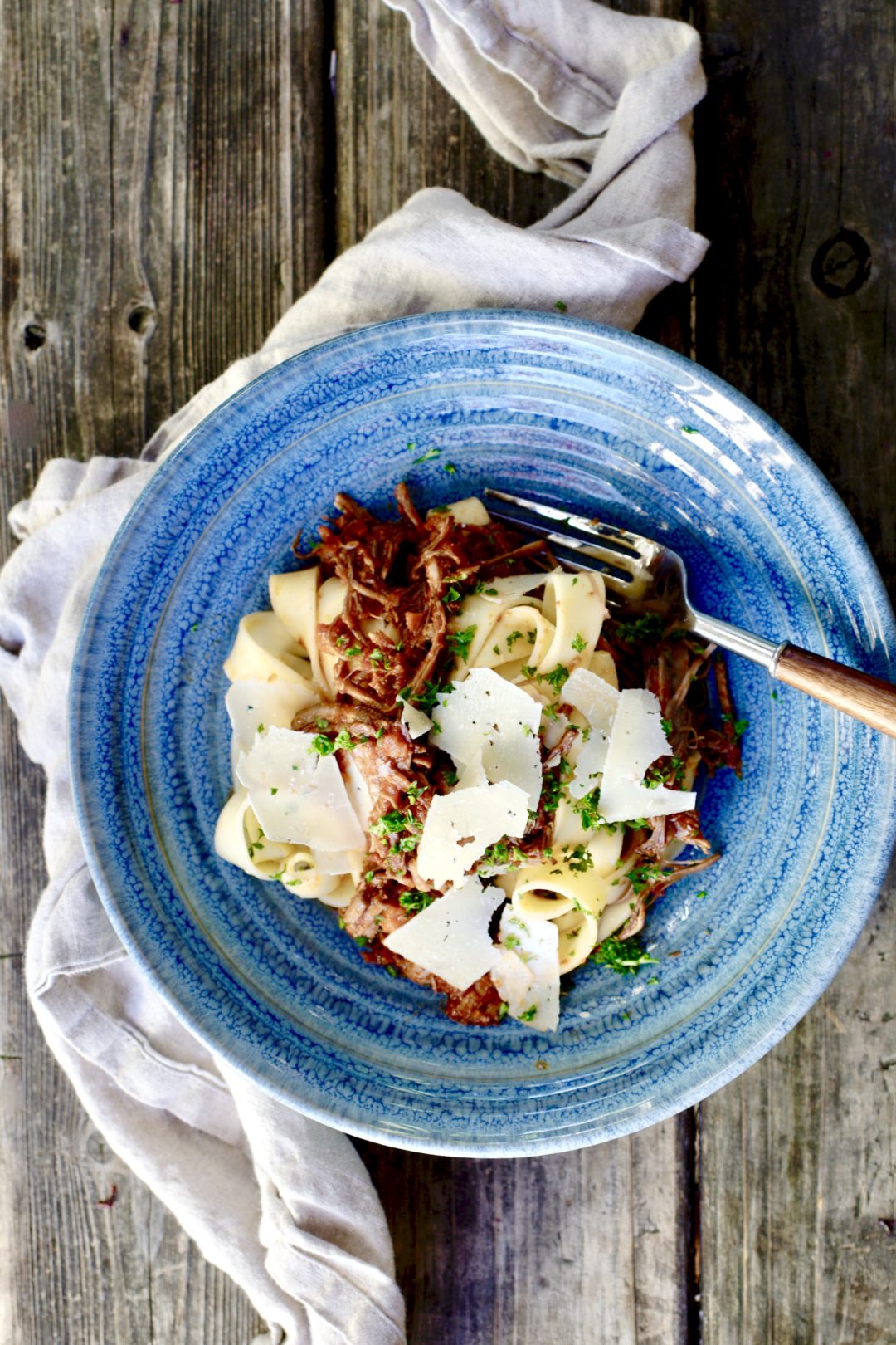 beef ragù with pappardelle