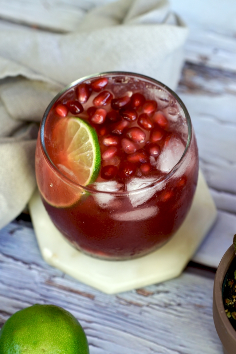 pomegranate-rum punch