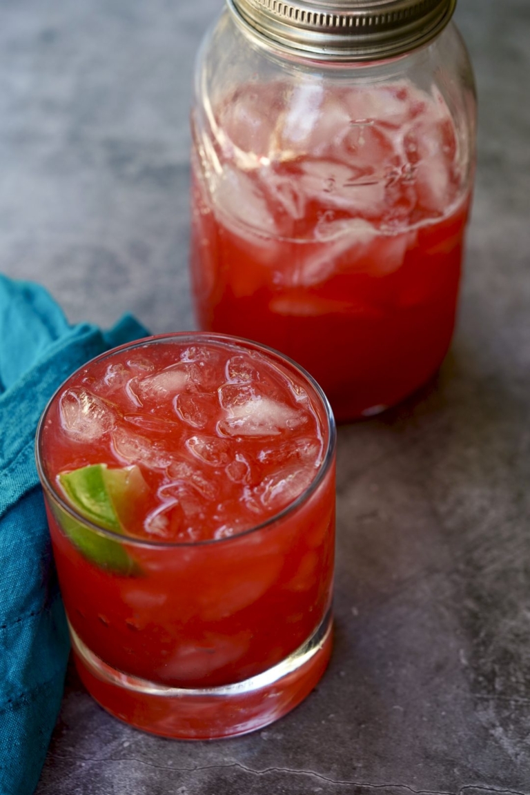 raspberry-lime vodka cooler