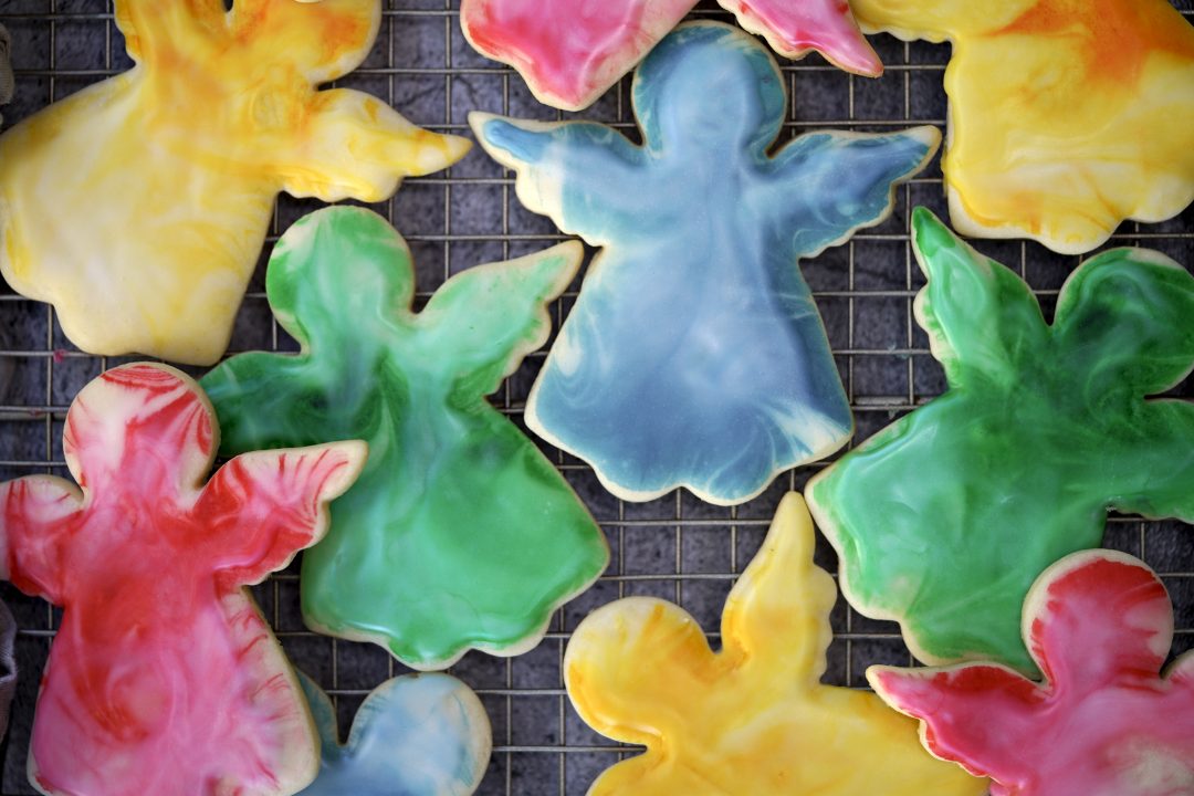 Marbled Christmas Cut-Out Cookies