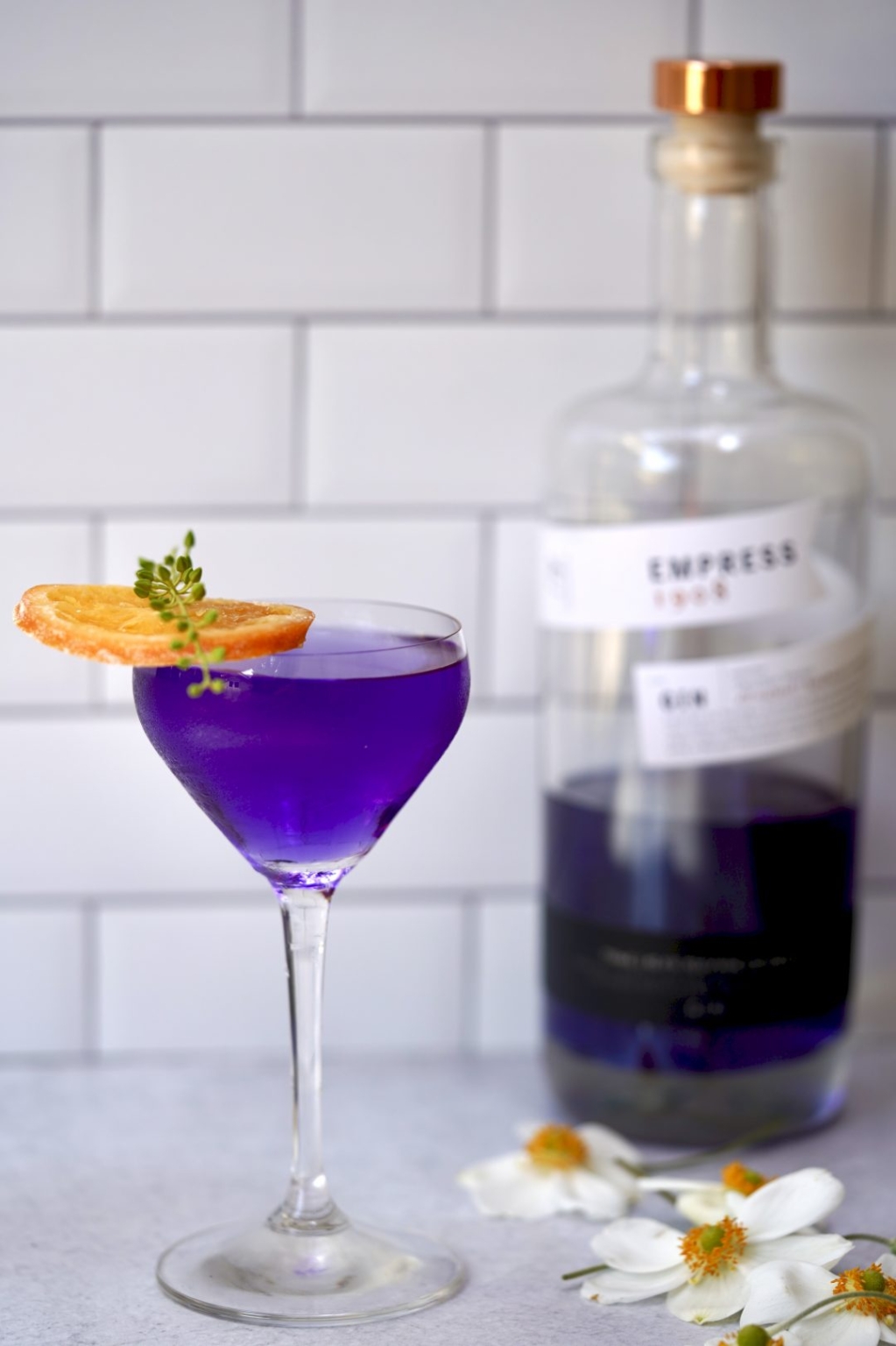 Empress Gin Martini For Halloween Simmer + Sauce