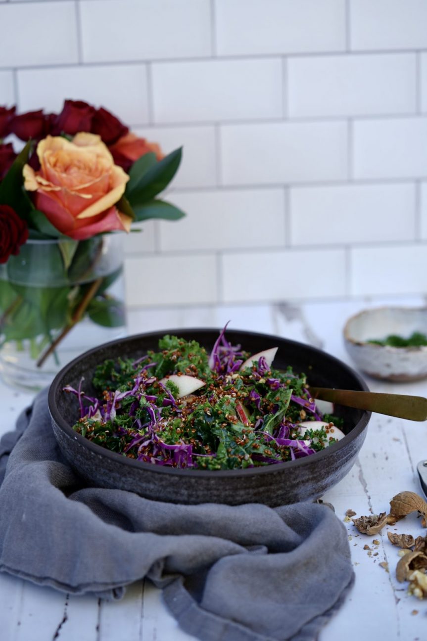 cabbage and kale slaw 