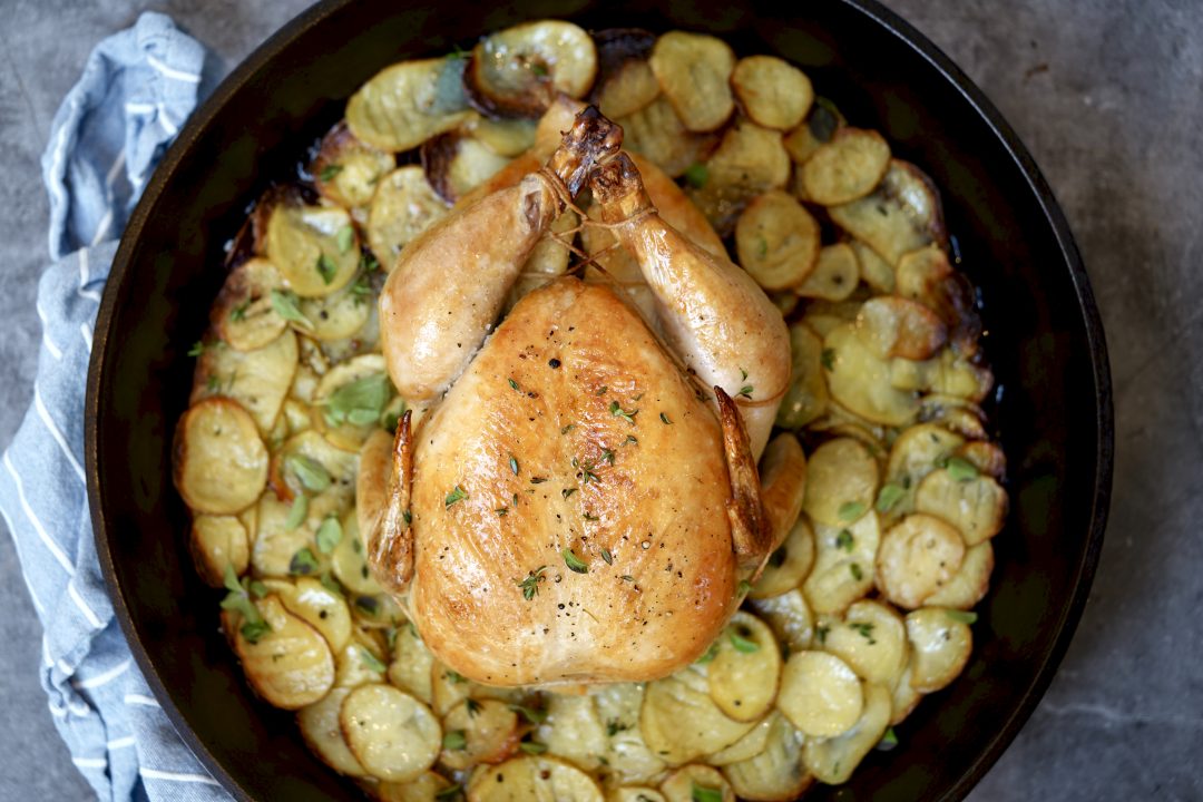 Cast Iron Chicken With Potatoes