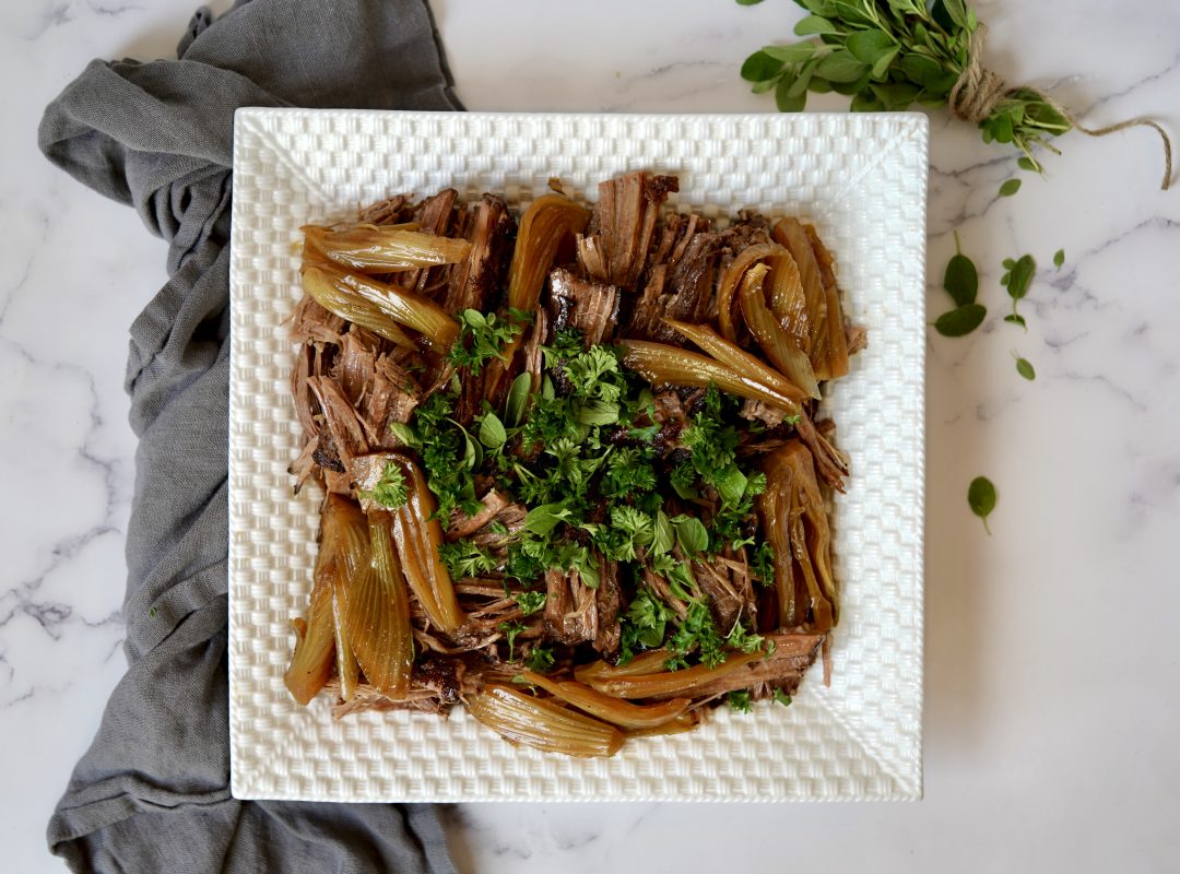 Braised Brisket With Fennel and Shallots