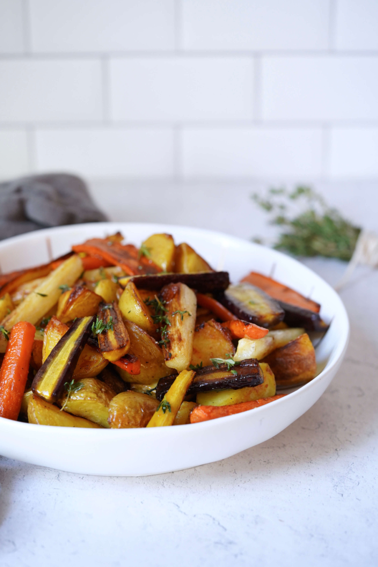 roasted carrots and potatoes