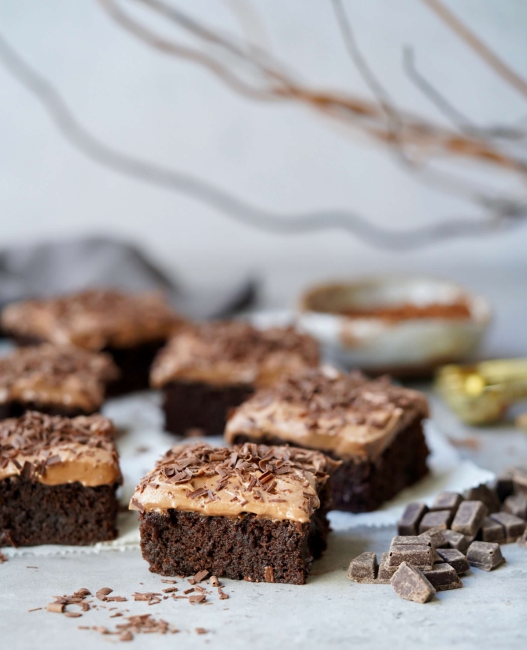 frosted Guinness brownies