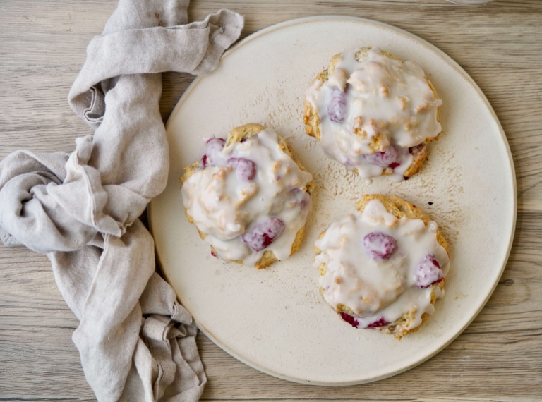 raspberry drop biscuits