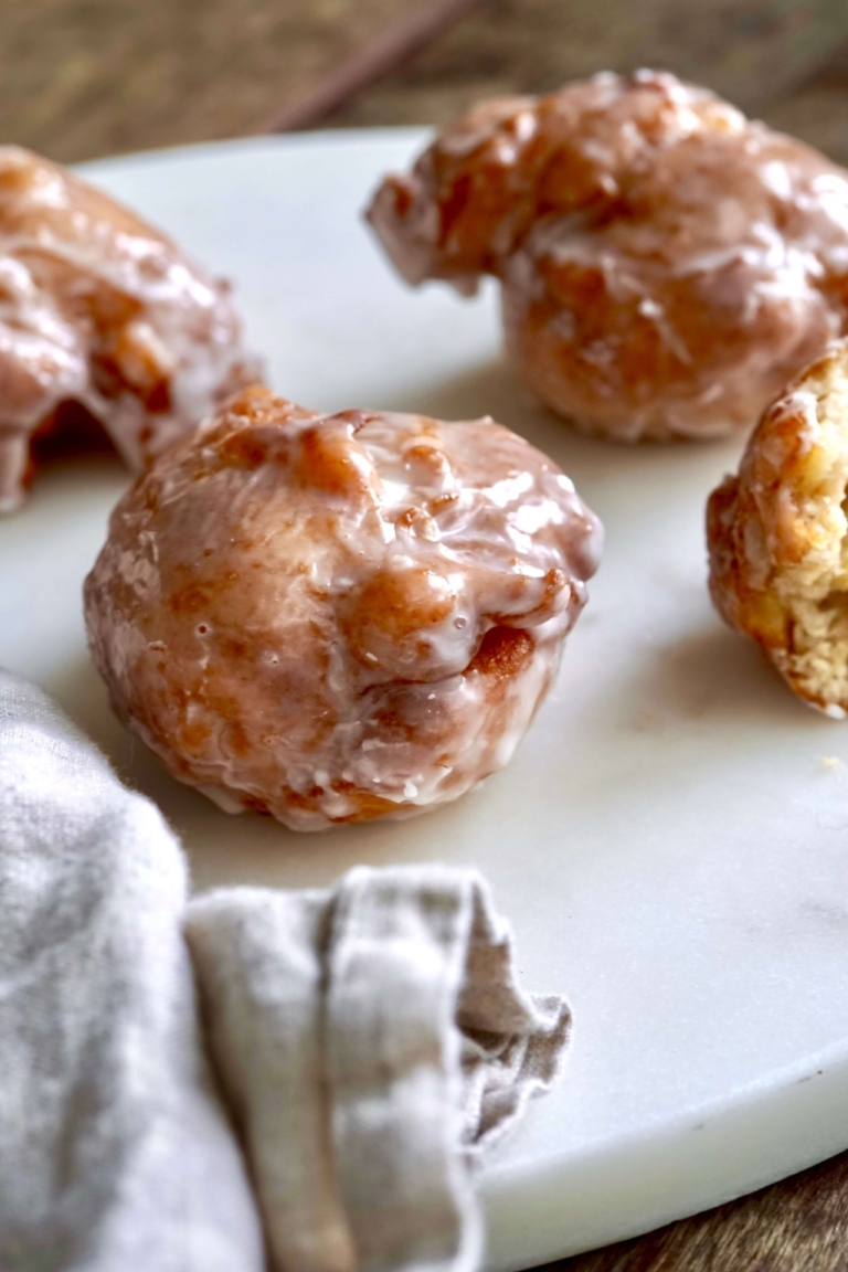 glazed apple fritter bites