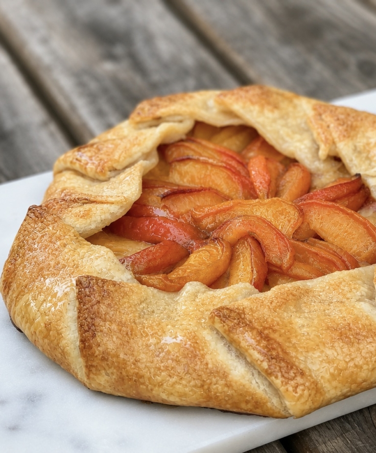 peach apricot galette