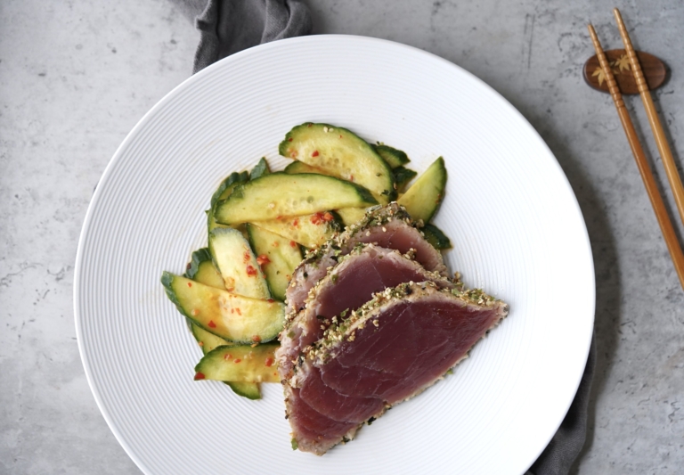 Furikake seared tuna