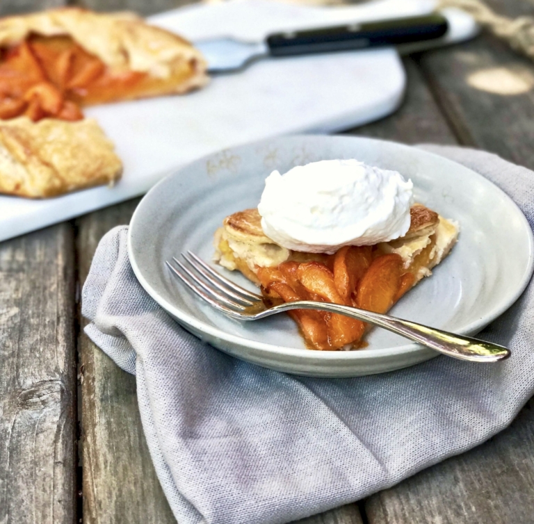 peach apricot galette