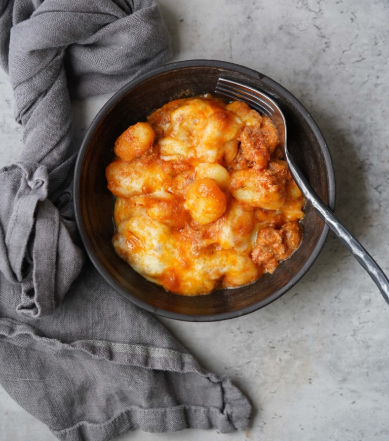 cheesy baked gnocchi