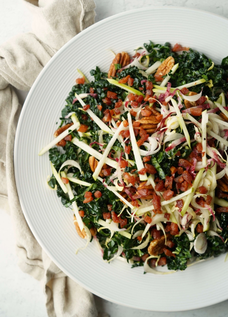 Kale, Pancetta And Apple Salad