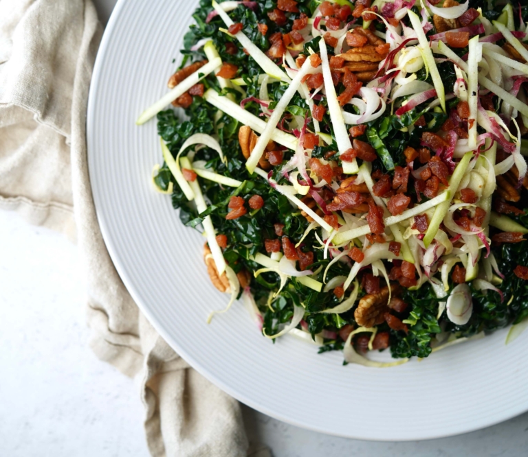 Kale, Pancetta And Apple Salad