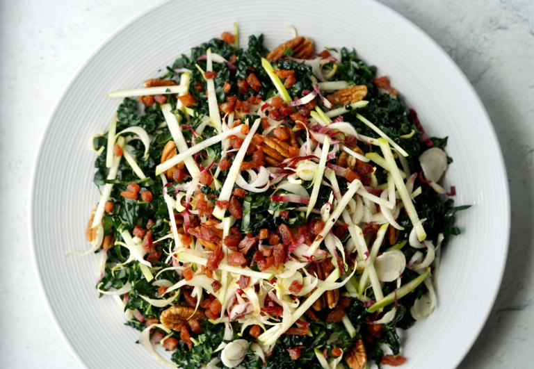 Kale, Pancetta And Apple Salad