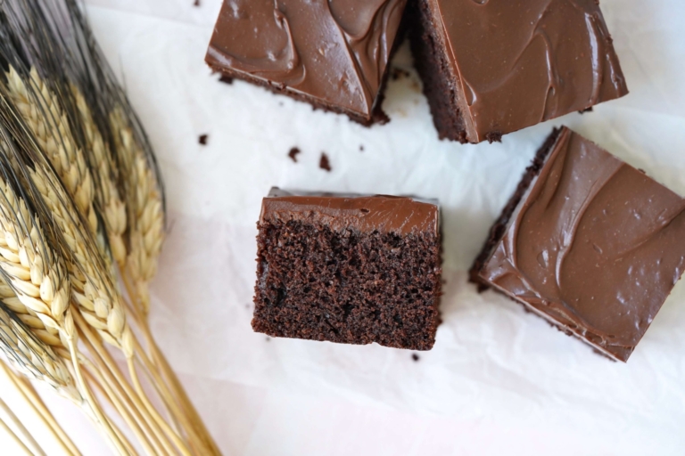 double chocolate buttermilk cake