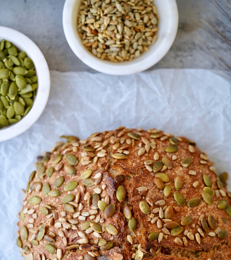 seeded whole wheat bread