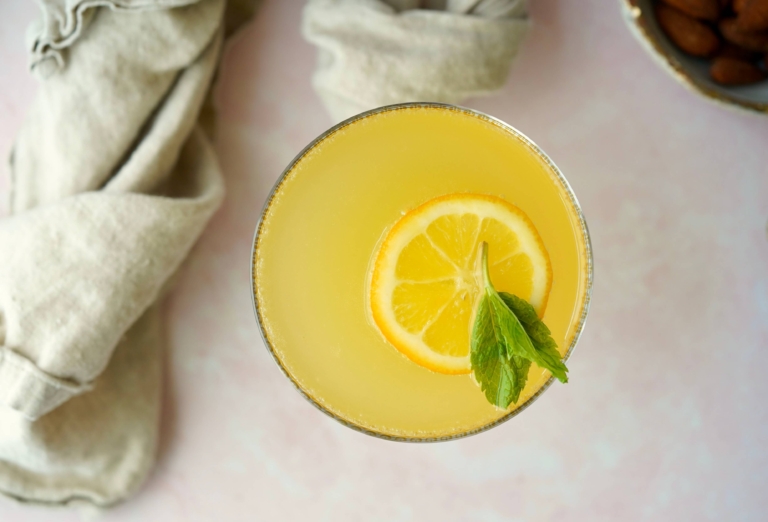 meyer lemon-mint mocktail