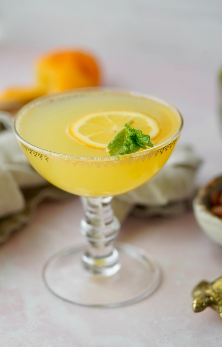 meyer lemon-mint mocktail