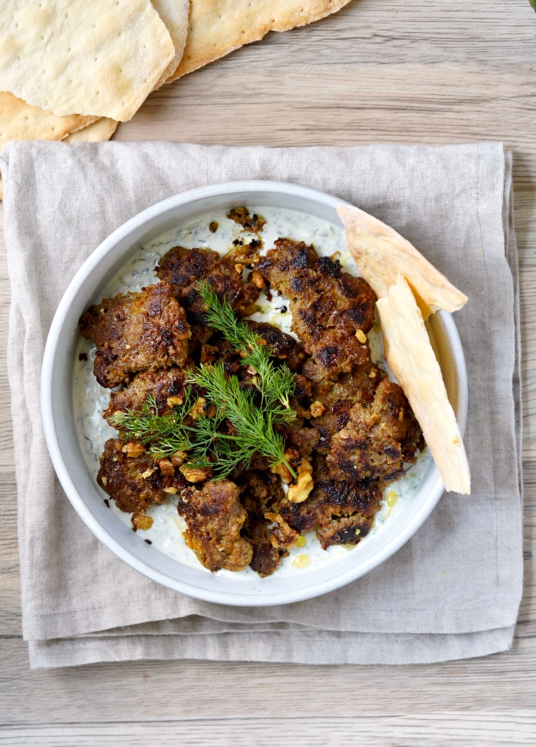 smashed beef kabab bowl 
