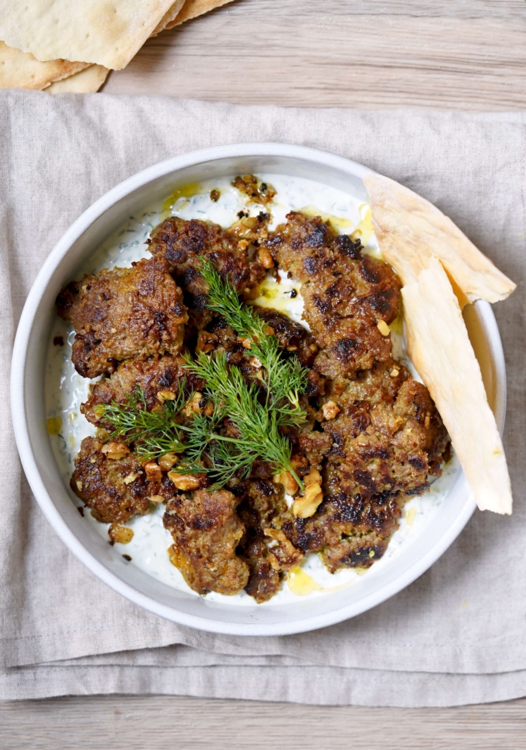 smashed beef kabab bowl