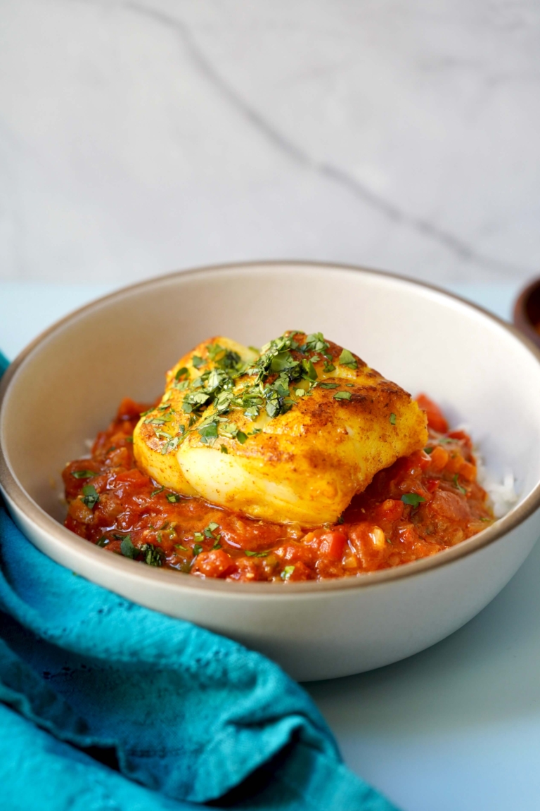 fish in coconut curry 