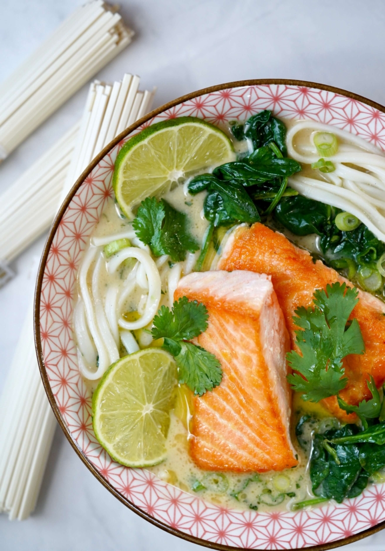 miso salmon udon