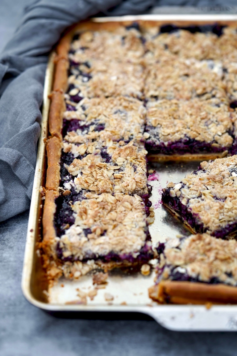 sheet pan crumble pie bars