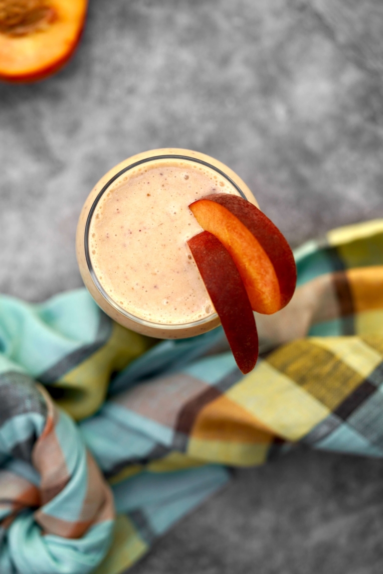 dairy-free peach smoothie