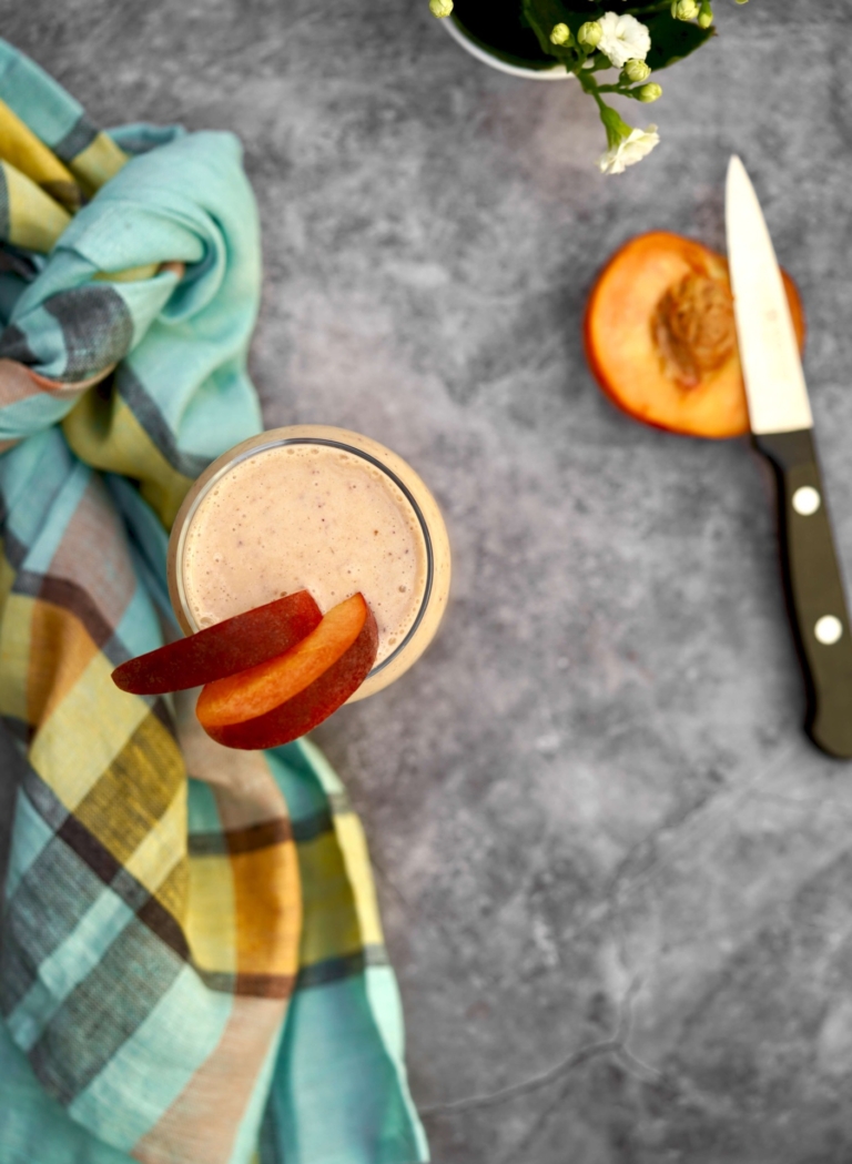 dairy-free peach smoothie
