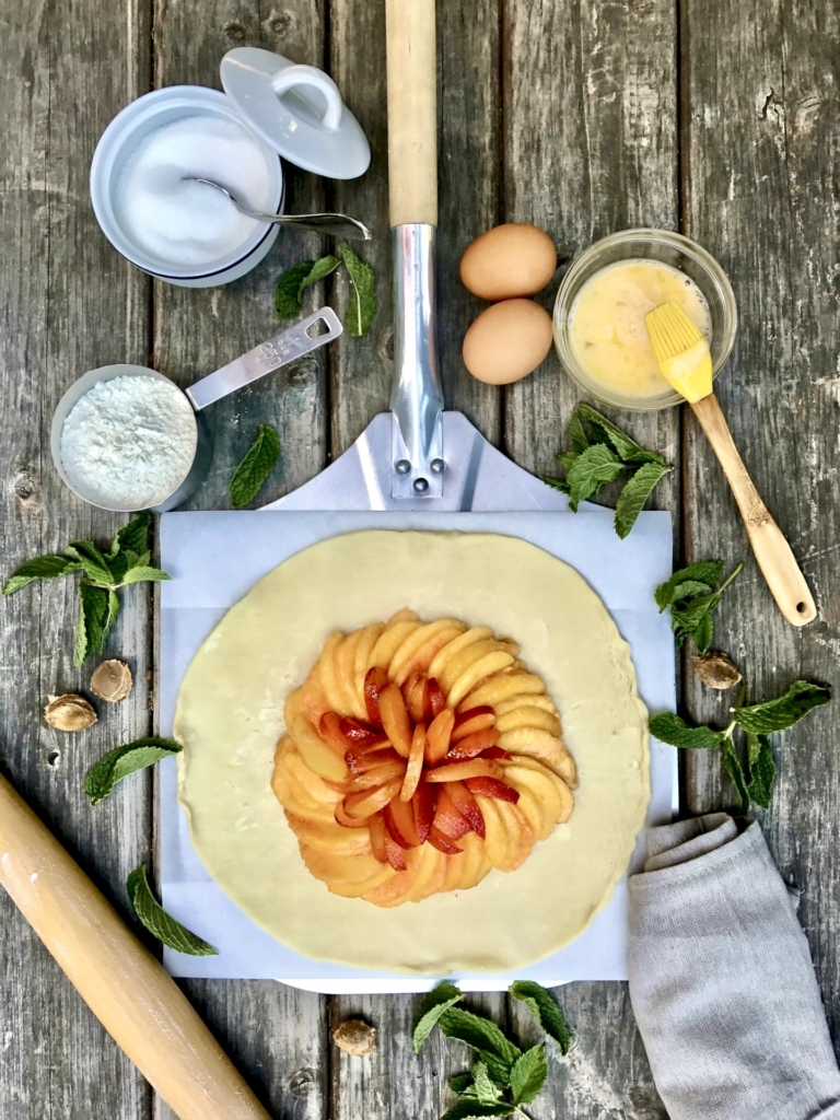 peach apricot galette