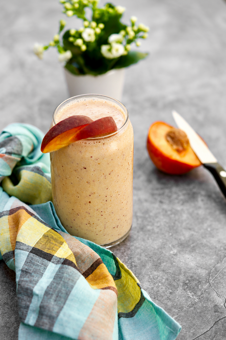 dairy-free peach smoothie